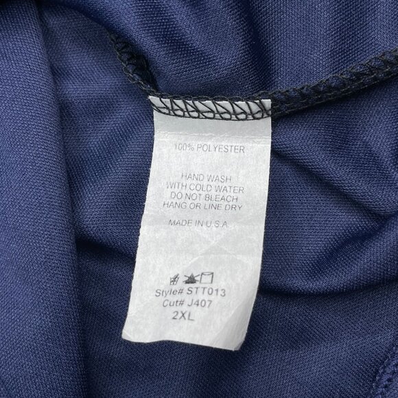 Ssoulm Women 2XL Navy Floral Tank Top Plus Size Office Cottage Peasant Pleated - Picture 9 of 9